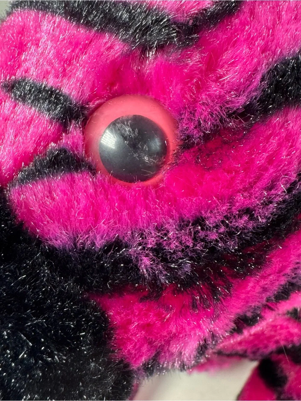 Fiesta Plush Pink Black Striped Zebra 10